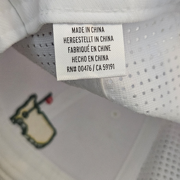 Masters White Cap with Yellow Logo - Picture 6 of 6